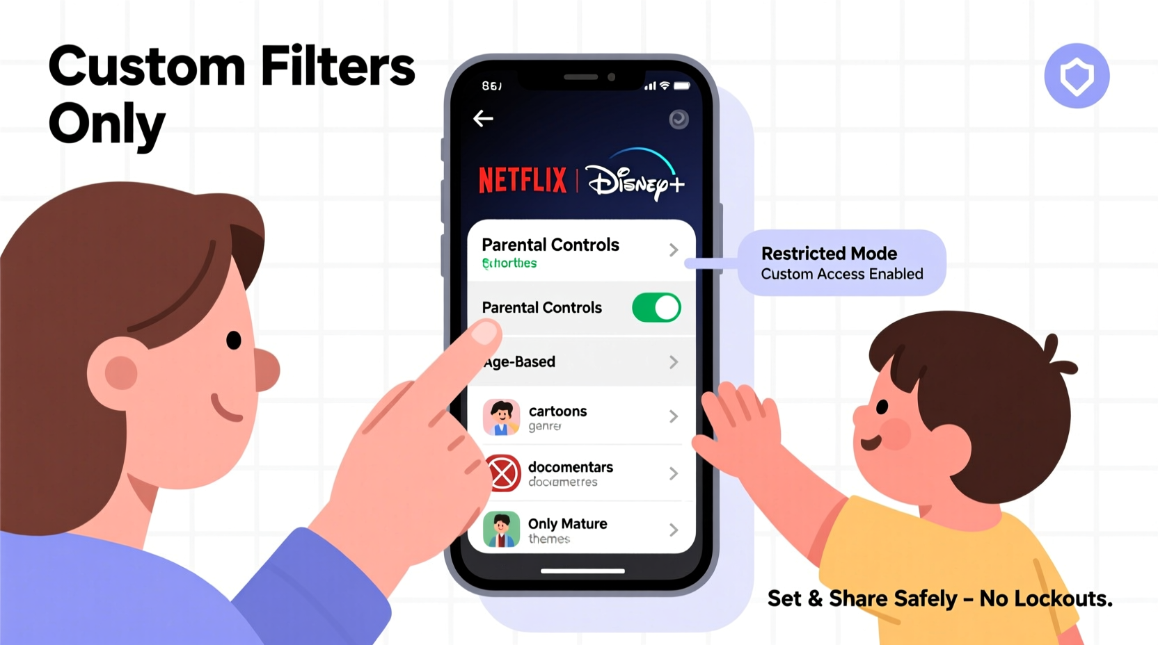 how to set up parental controls on streaming services without limiting access