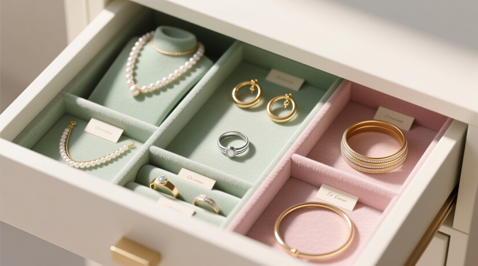 jewelry drawer organization