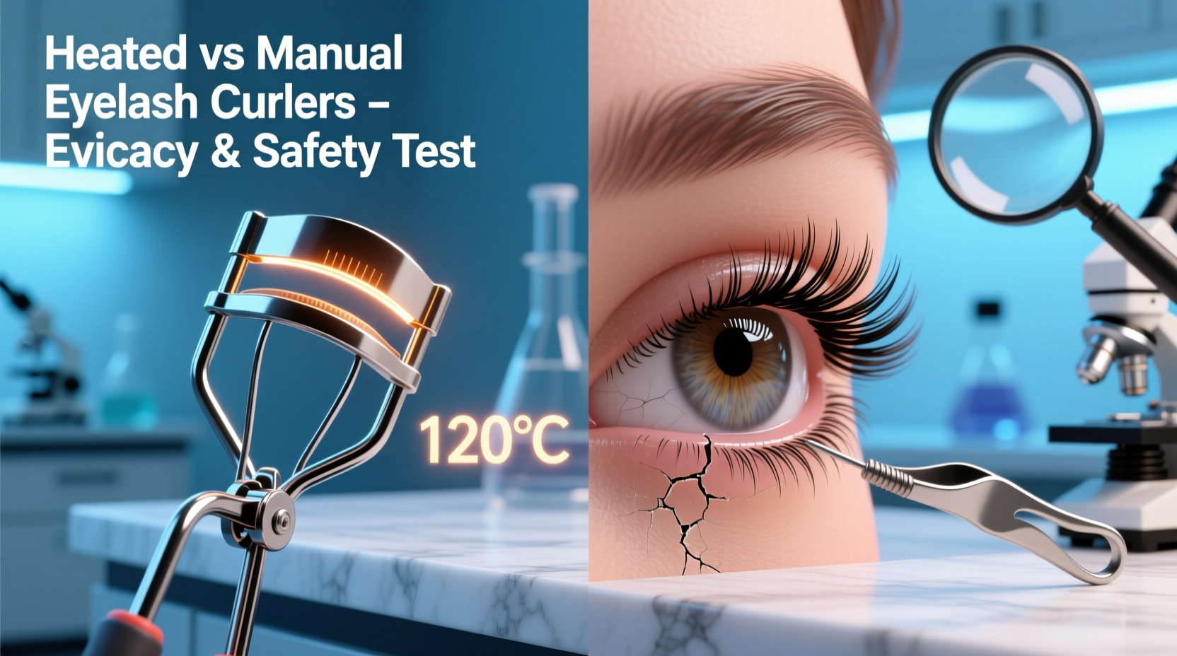 do heated eyelash curlers work better than manual ones without damage