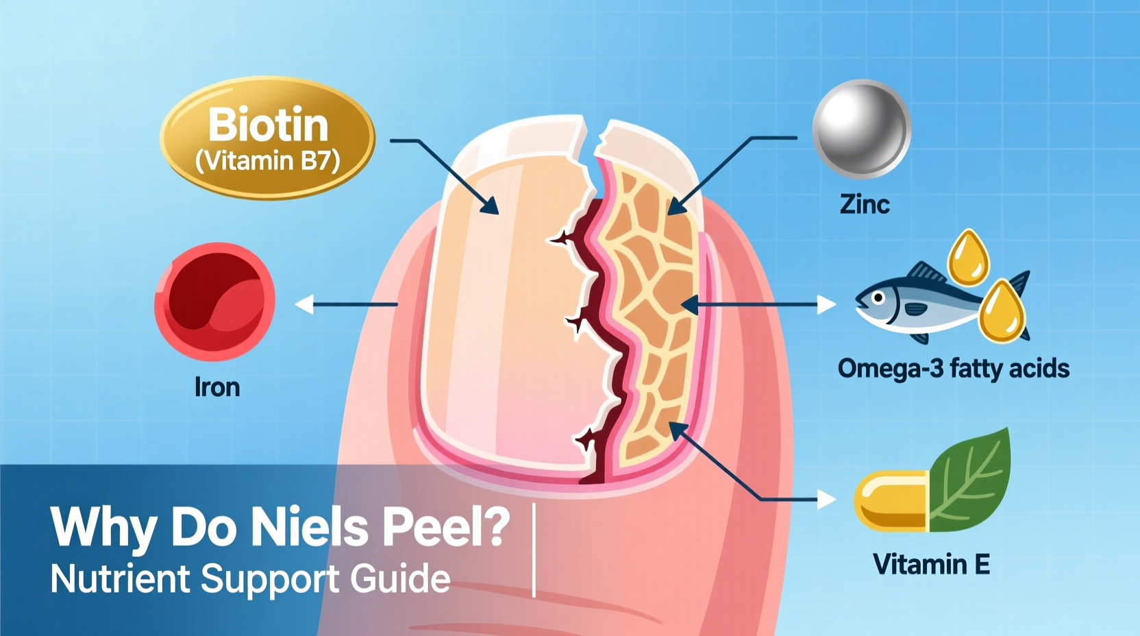 why do my nails peel in layers and what nutrients might help
