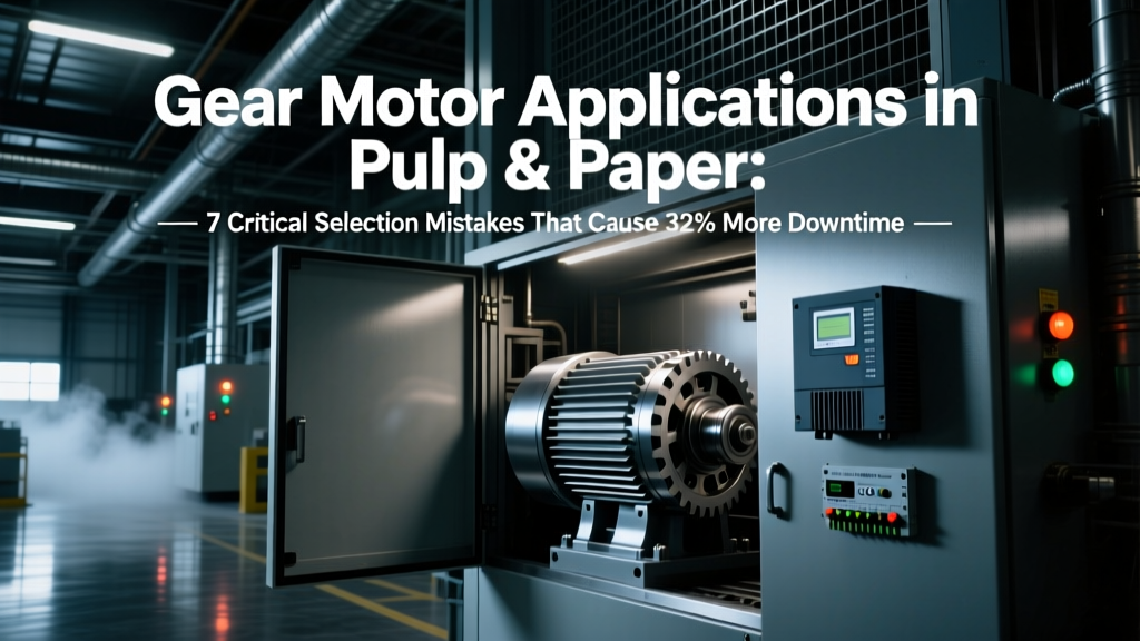 Gear Motor Selection Mistakes in Pulp & Paper