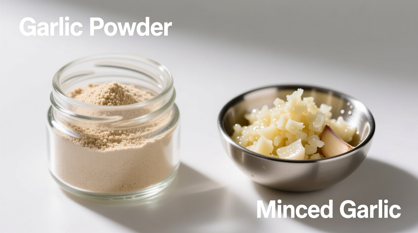 Garlic powder and minced garlic comparison