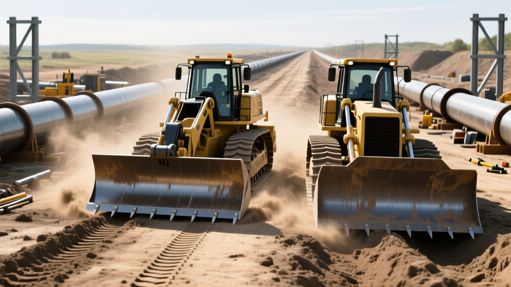 Heavy Equipment Pan Scraper vs Dozers for Pipeline Construction