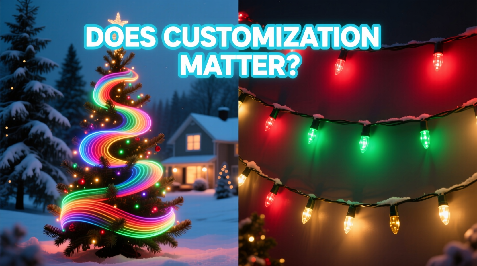 programmable christmas lights vs static colors does customization matter