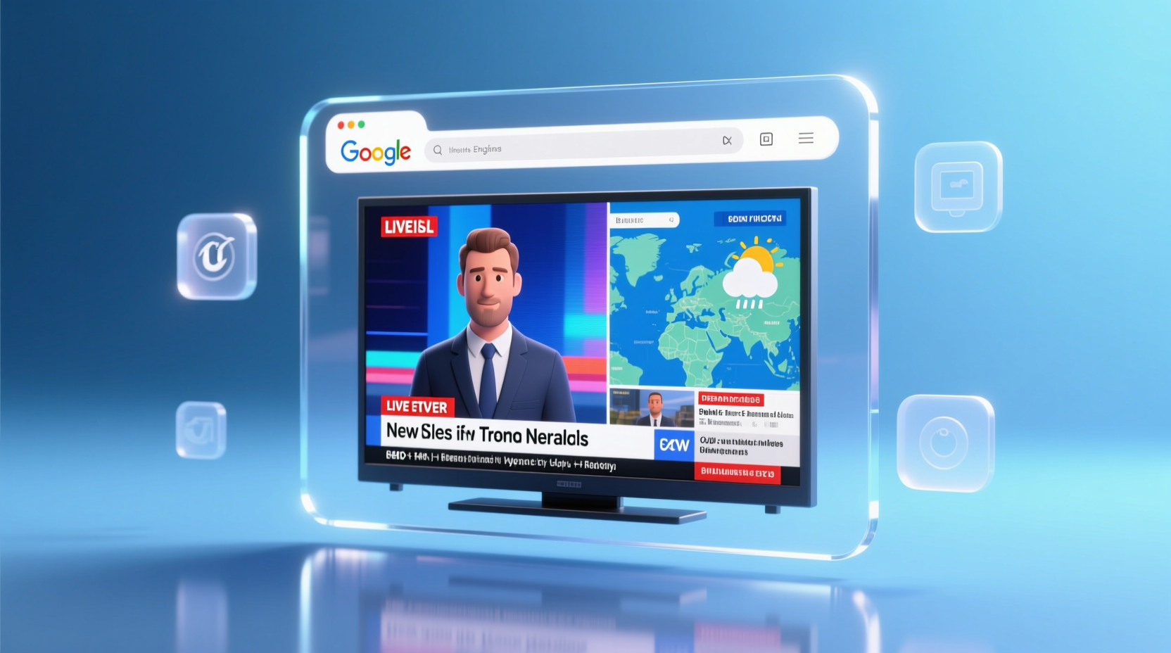add live tv to your google homepage