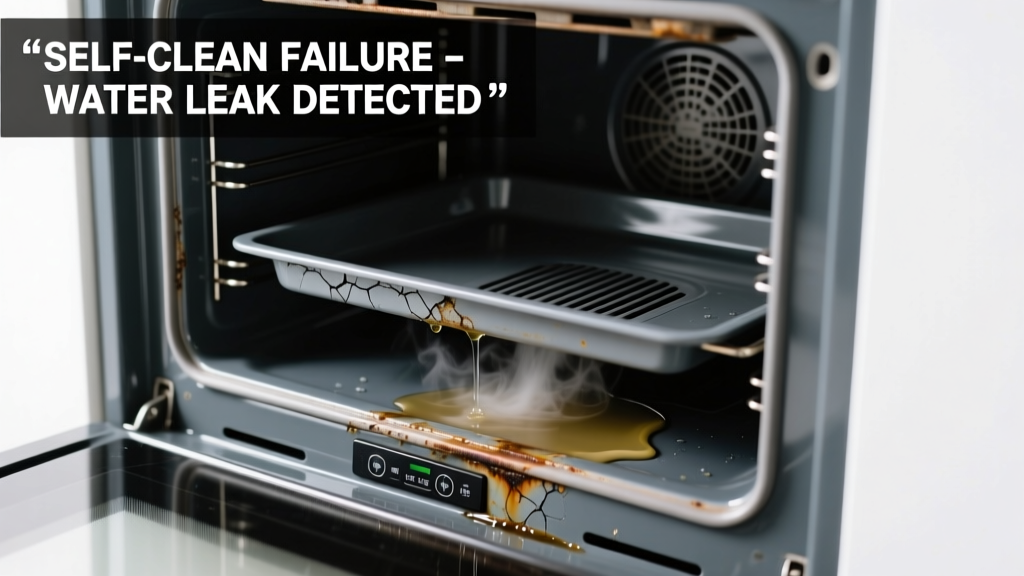 Oven Self-Clean Not Working & Leaking Water: Quick Diagnosis