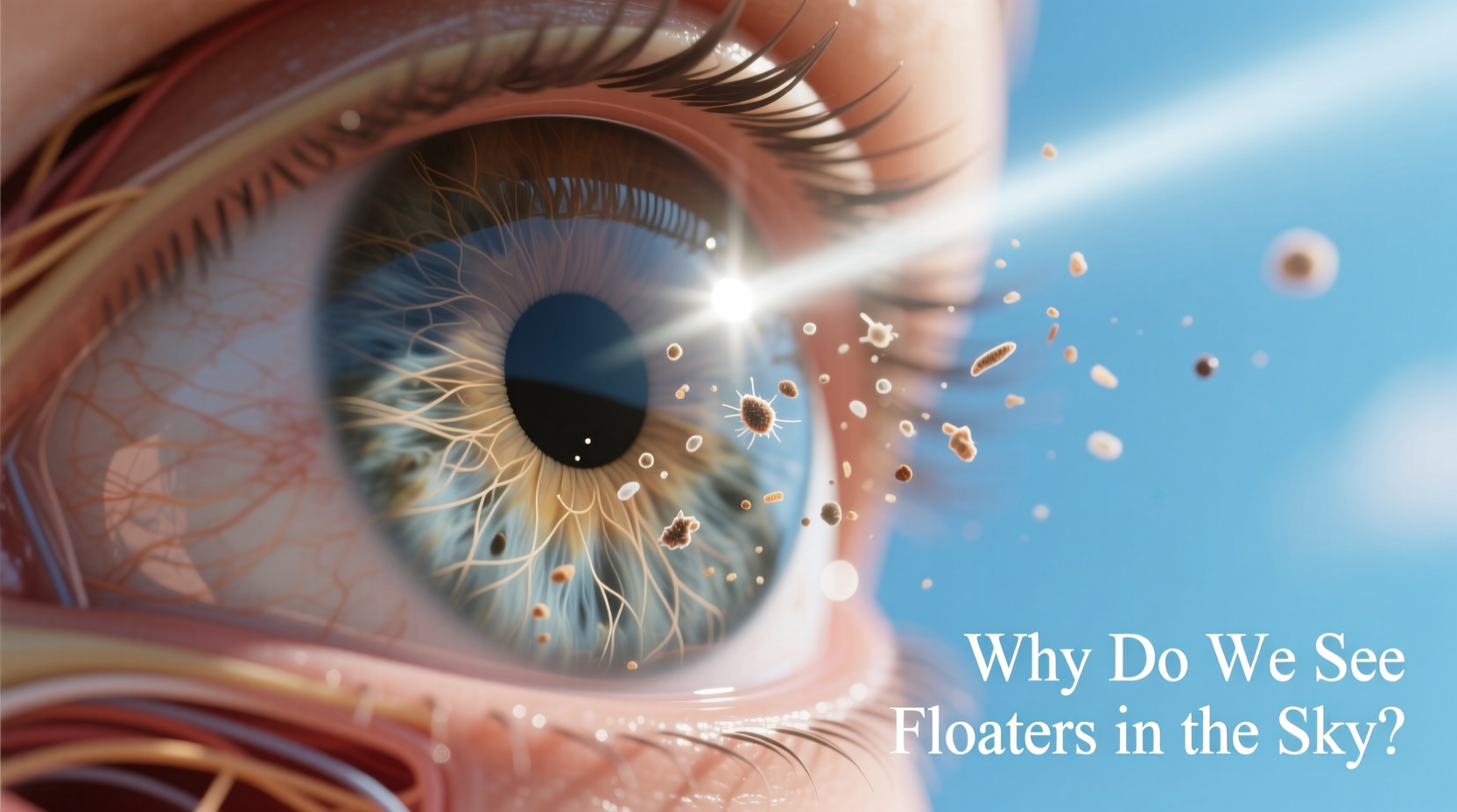 why do some people see floaters when they look at the sky