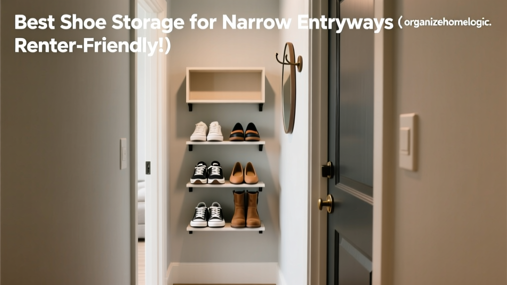 Best Shoe Storage for Narrow Entryways (Renter-Friendly!)