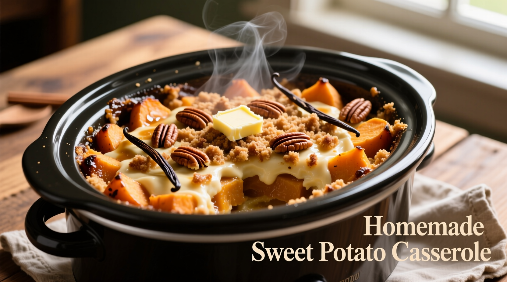 Perfect Crockpot Sweet Potato Casserole Recipe (4 Hours)