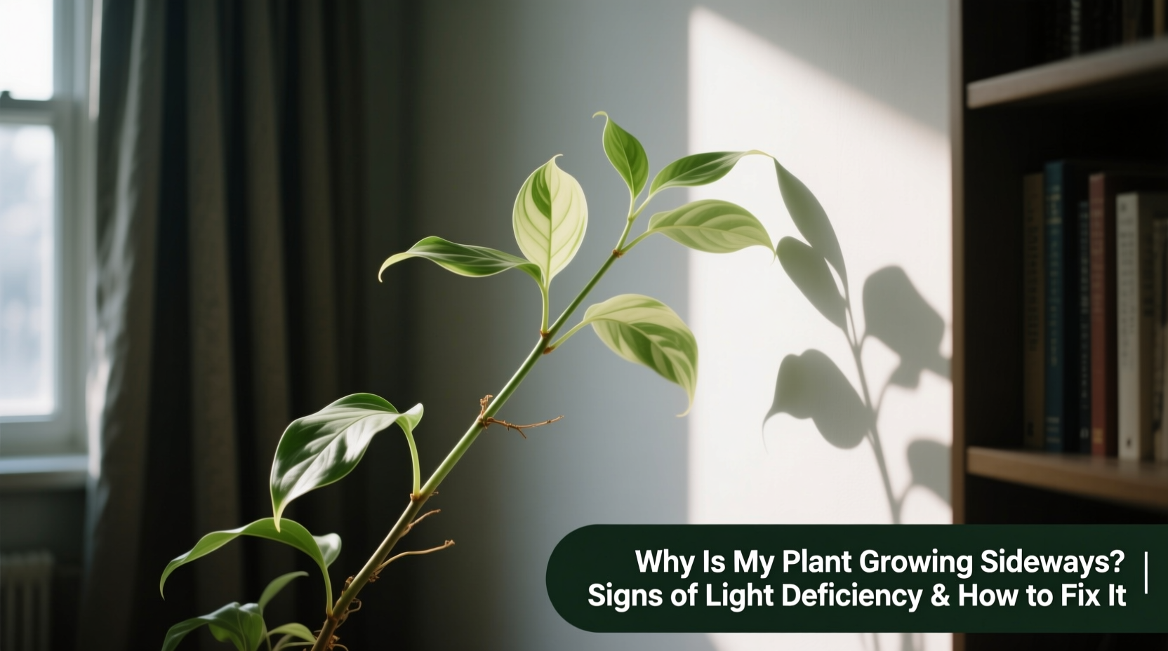 why is my plant growing sideways signs of light deficiency and how to fix it