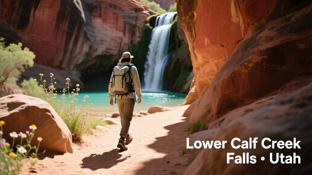Lower Calf Creek Falls Utah Hike: A 12-Mile Round-Trip Desert Oasis Trail with 126-Foot Waterfall
