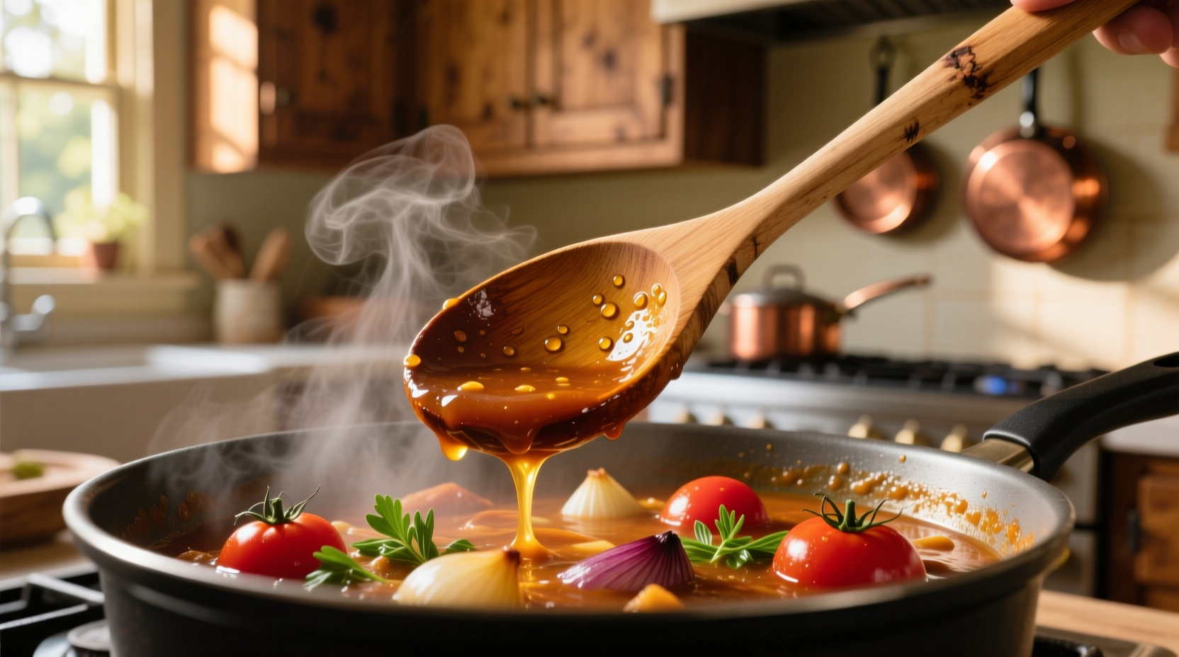 when youre cooking use a wooden spoon to taste food