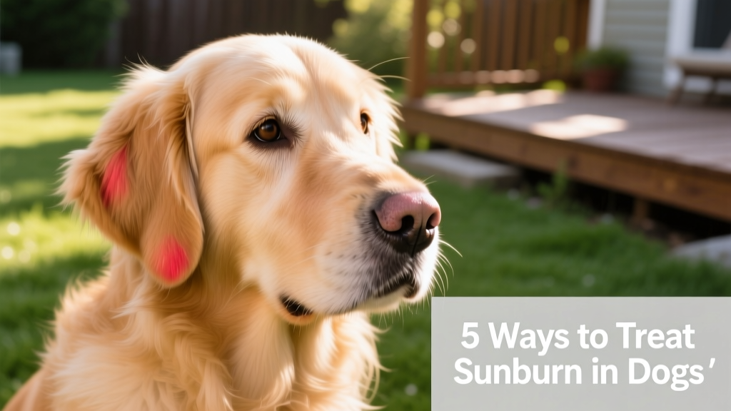 Close-up of a dog's lightly pigmented nose and ear tips showing mild redness—common sunburn-prone areas