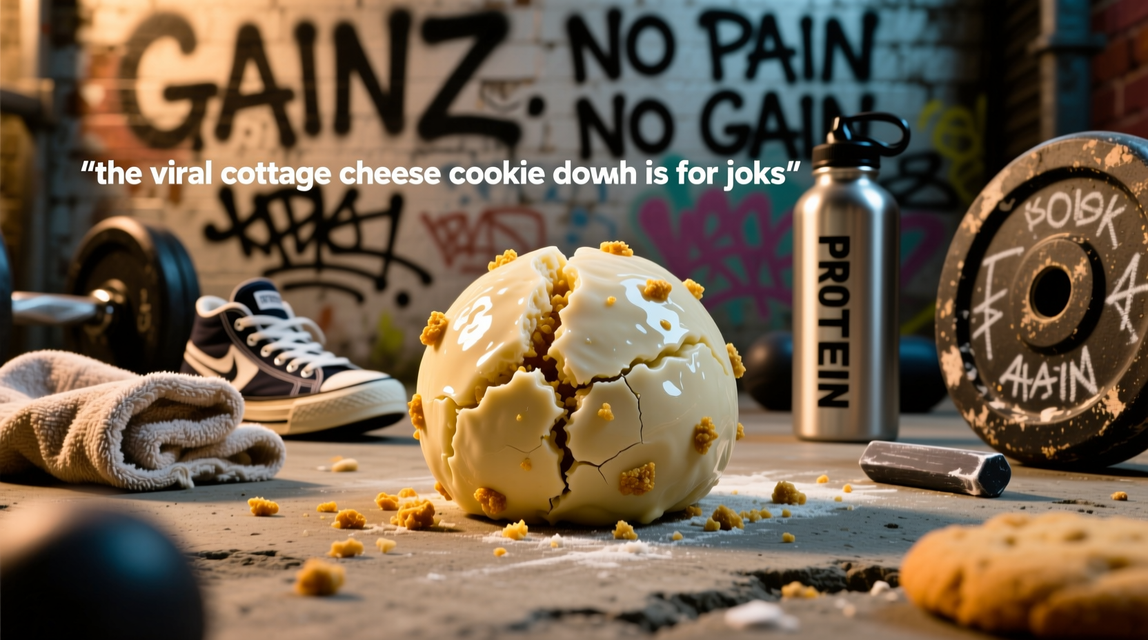 the viral cottage cheese cookie dough is for jocks
