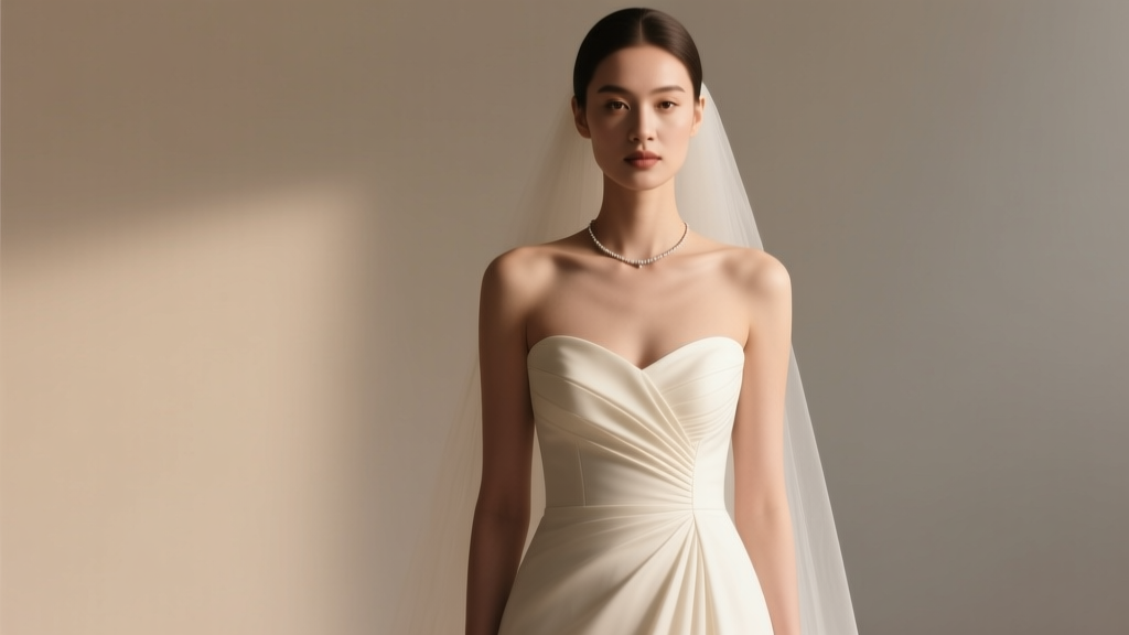 Necklace Tips for Strapless Wedding Dresses