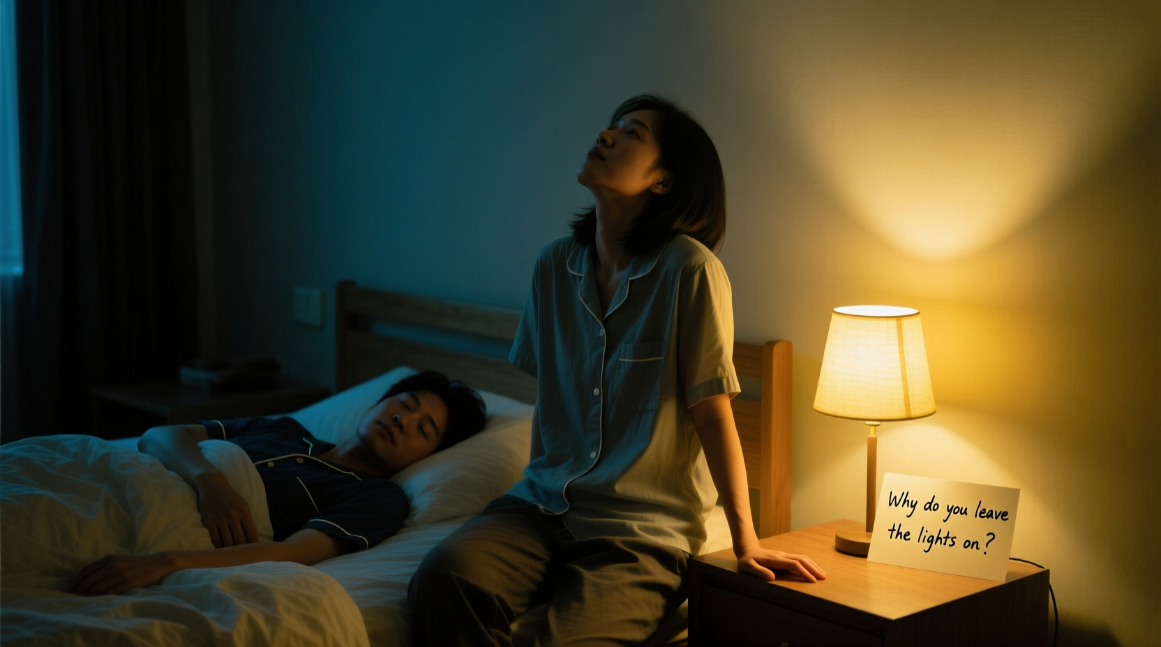 why does my partner leave the lights on and what it says about habits