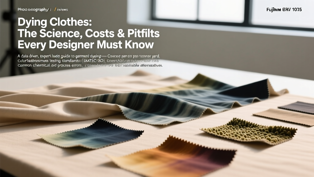 Dying Clothes: The Science, Costs & Pitfalls Every Designer Must Know