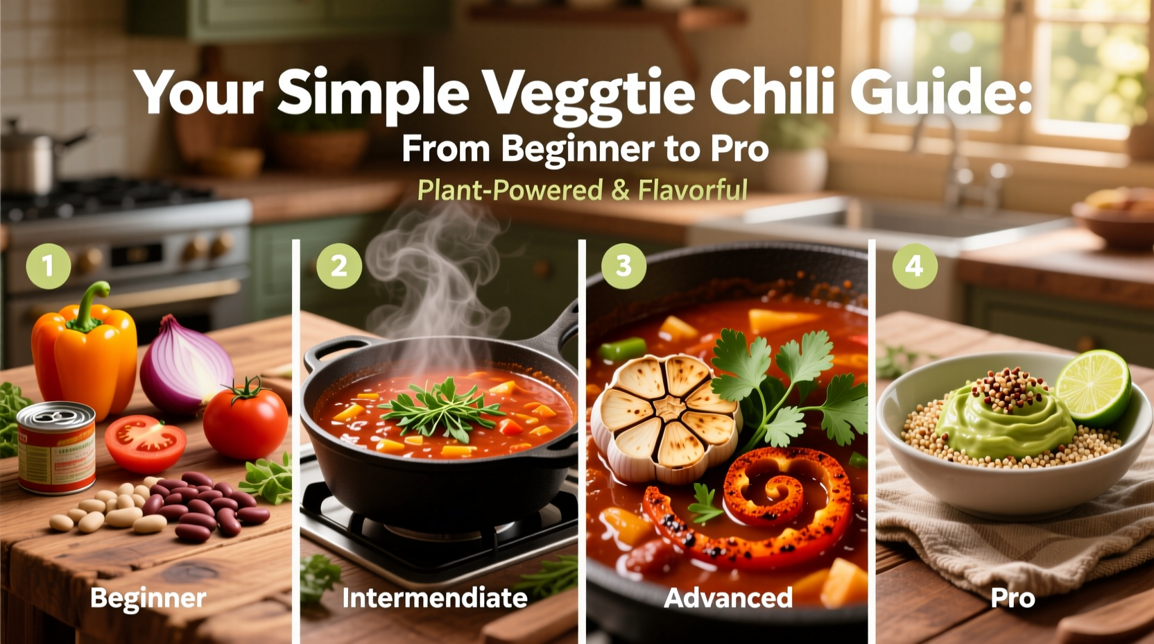 your simple veggie chili guide from beginner to pro