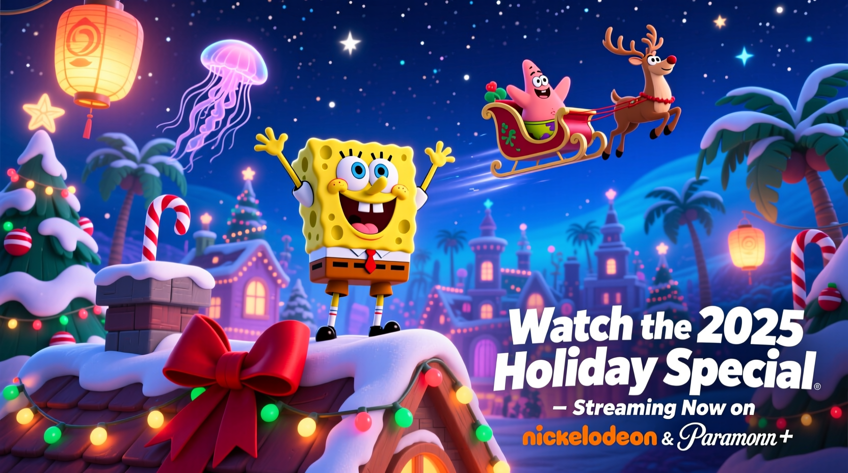where to watch spongebob christmas special