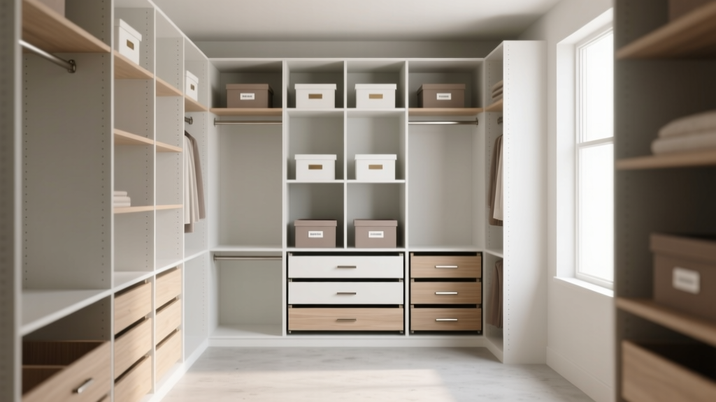What Is the Grid Closet System by Dotted Line?