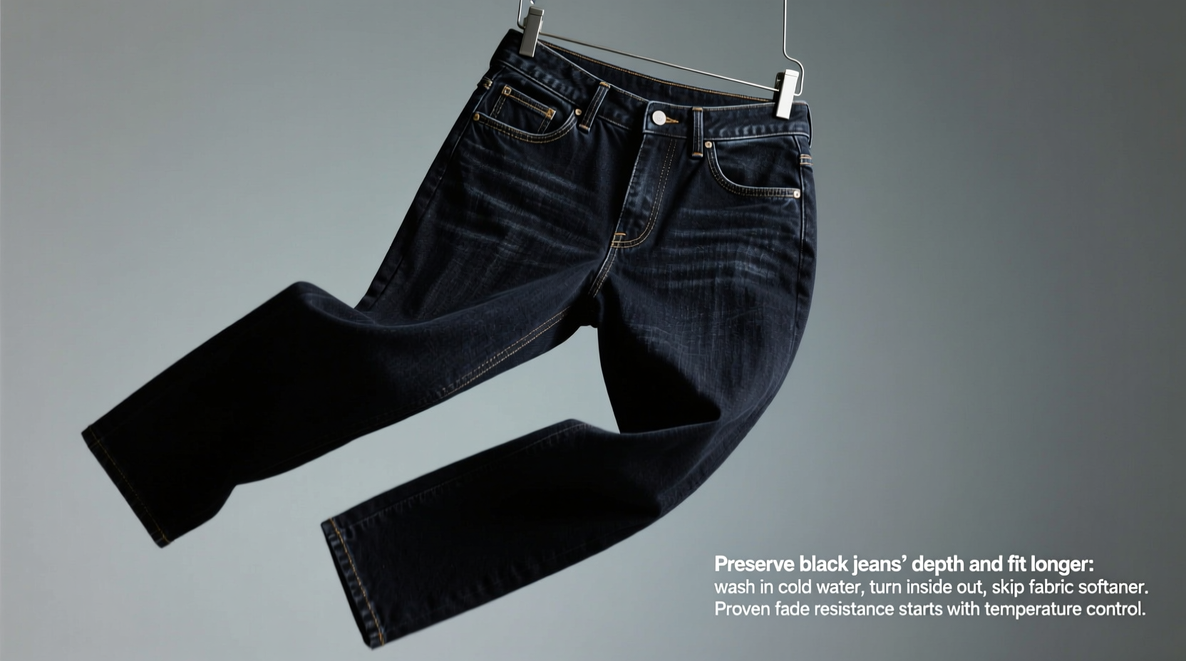 cold water wash vs warm for black jeans