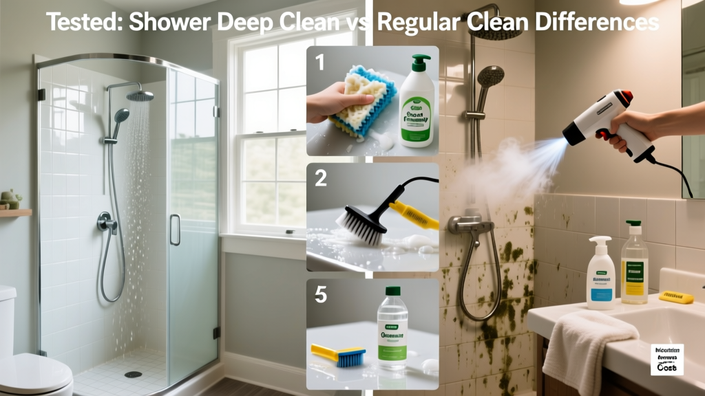 Tested: Shower Deep Clean vs Regular Clean Differences