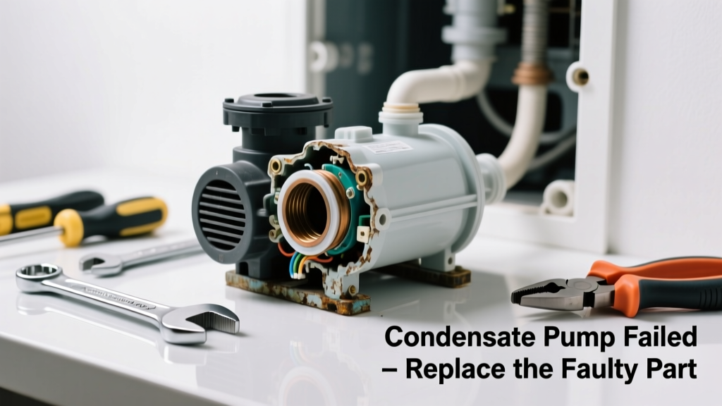Condensate Pump Failed: Replace the Faulty Part