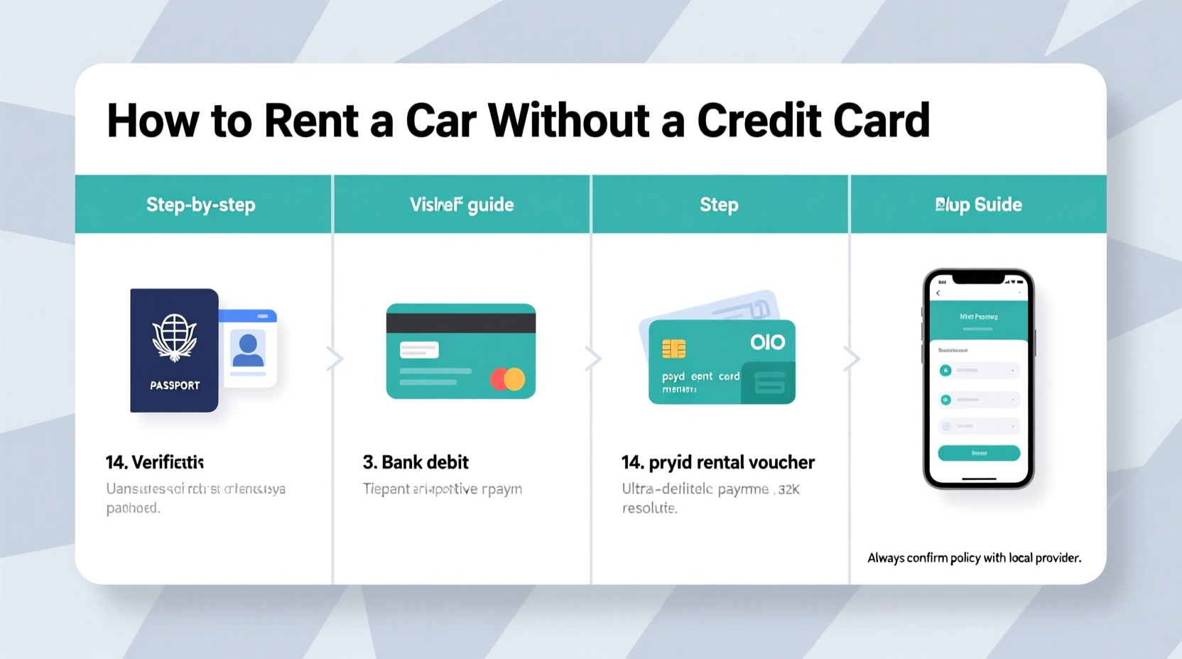 how do you rent a car without a credit card