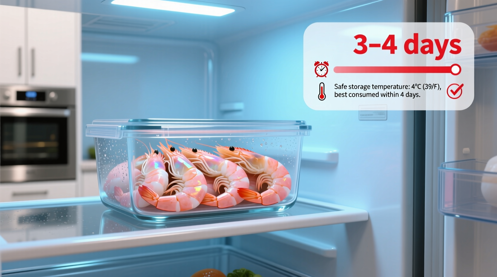 how long is cooked shrimp good in the refrigerator