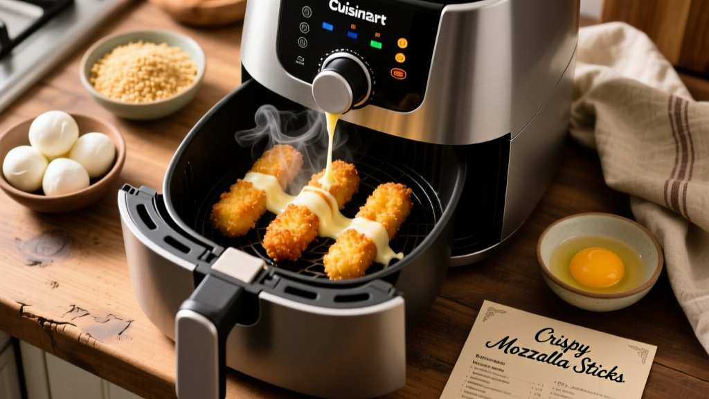 Perfect Mozzarella Sticks in a Cuisinart Air Fryer