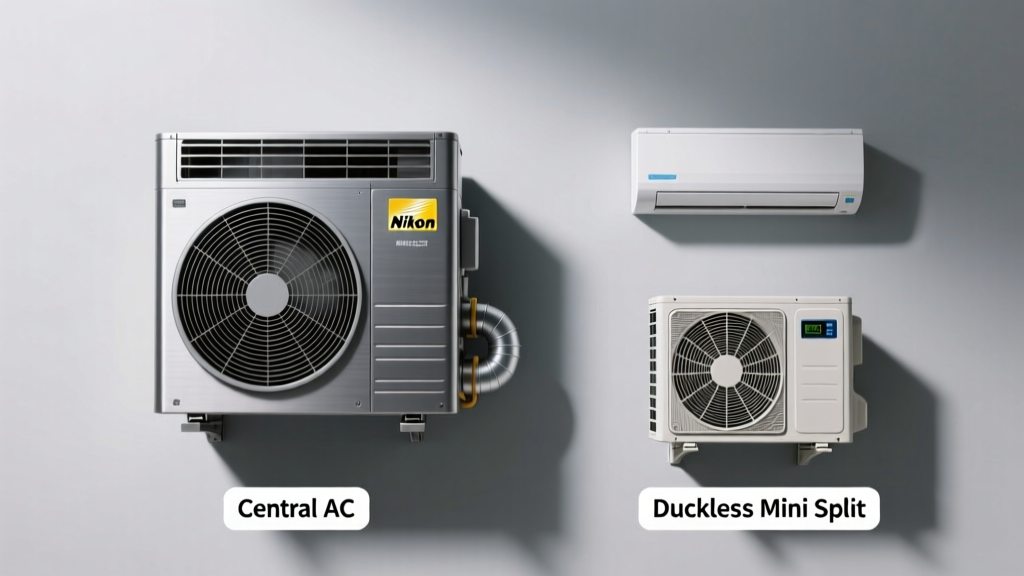 Central AC vs Ductless Mini Split: Which Fits Your Home?