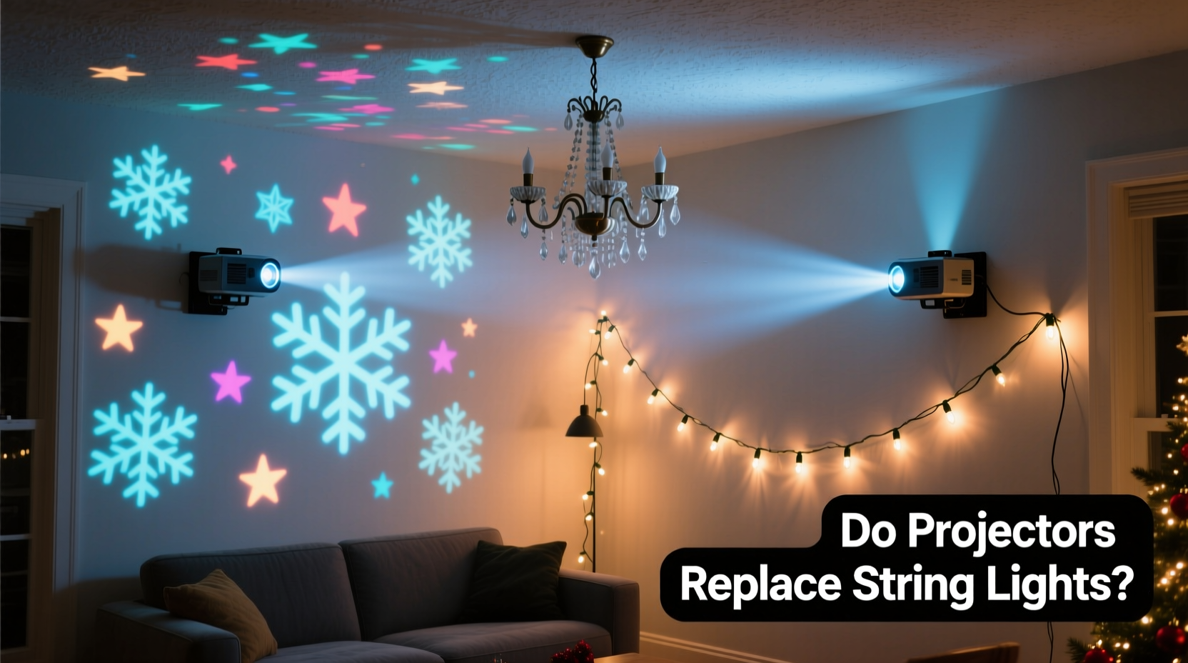 do christmas light projectors really replace the need for physical string lights