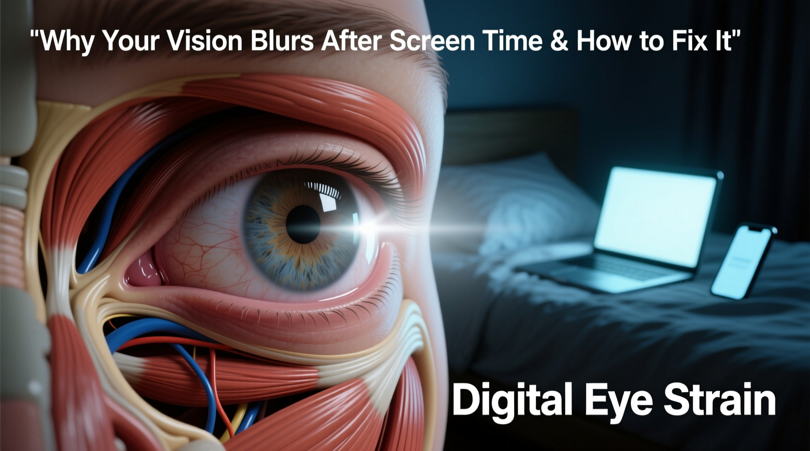 why does my vision blur after screen time and how to fix it