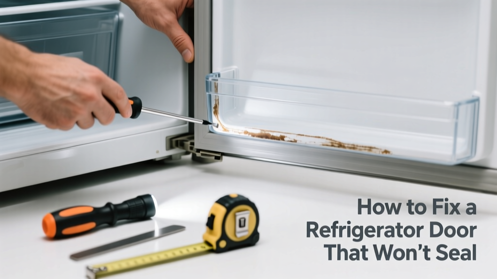 How to Fix a Refrigerator Door That Won’t Seal