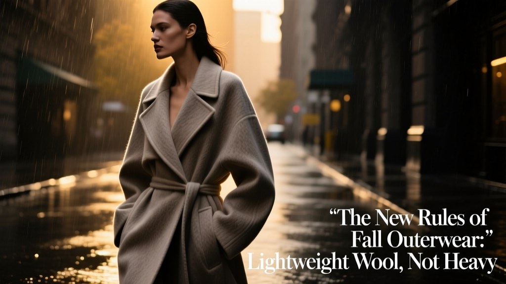 The New Rules of Fall Outerwear: Lightweight Wool, Not He...