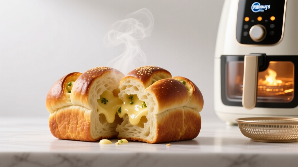 Air Fryer Pillsbury Pull Apart Garlic Bread (Crispy!)
