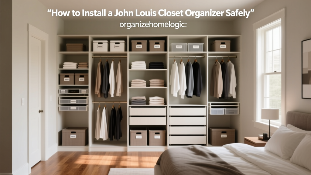 How to Install a John Louis Closet Organizer Safely