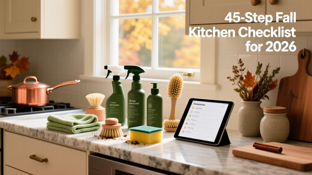 The Proven Fall Cleaning Kitchen Checklist for 2026