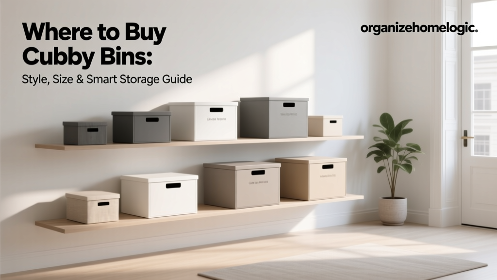 Where to Buy Cubby Bins: Style, Size & Smart Storage Guide