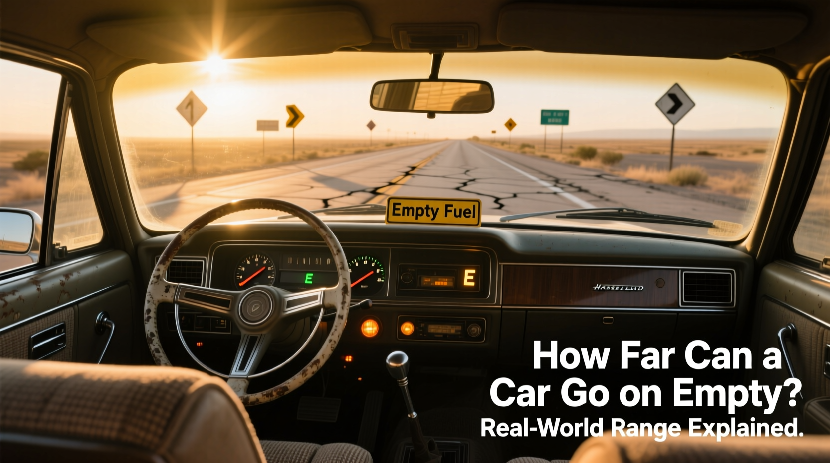 how far can a car go on empty