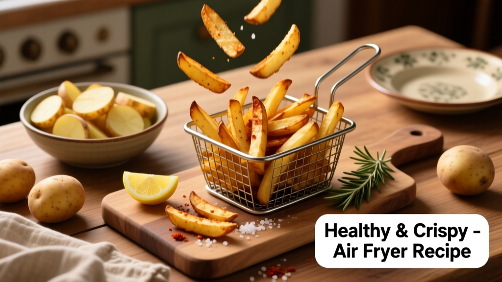 Best Air Fryer Potato Fries Recipe (Crispy & Healthy)
