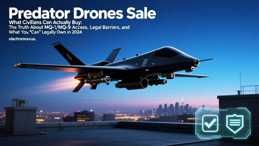 Predator Drones Sale What Civilians Can Actually Buy: The Truth About MQ-1/MQ-9 Access, Legal Barriers, and What You *Can* Legally Own in 2024