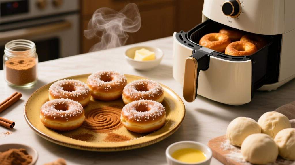 Cinnamon Sugar Donuts with Biscuits (Air Fryer)