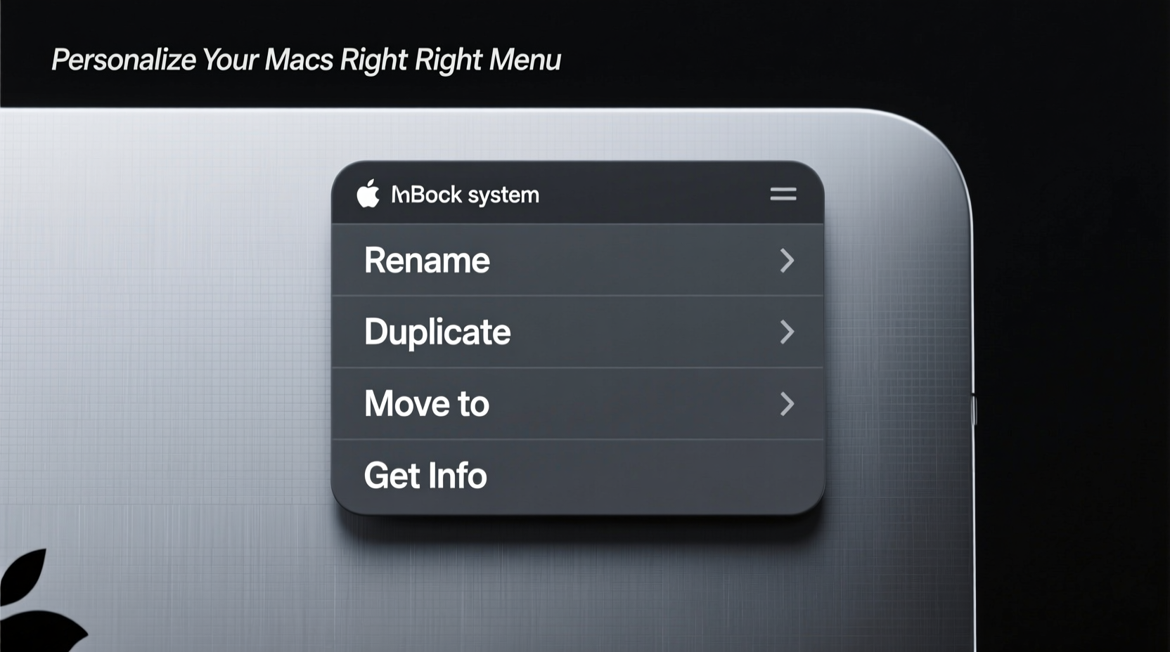 personalize your macs right click menu