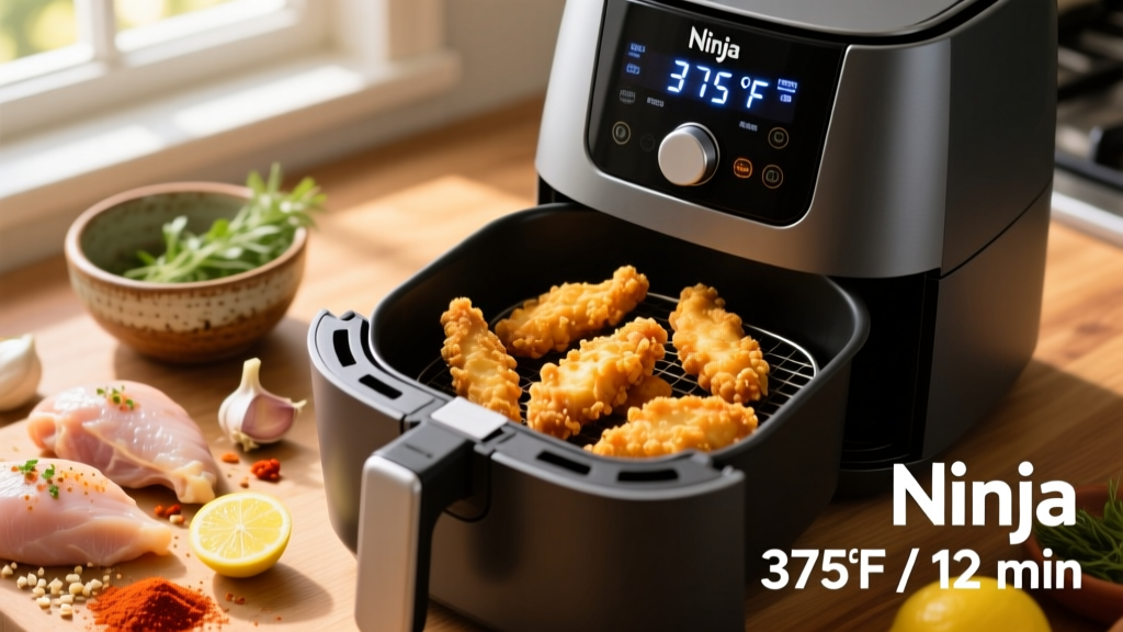 Air Fry Chicken Tenders in Ninja Air Fryer (Perfect)