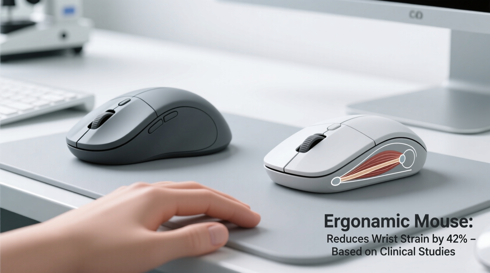 ergonomic mouse vs standard shape does it reduce wrist strain