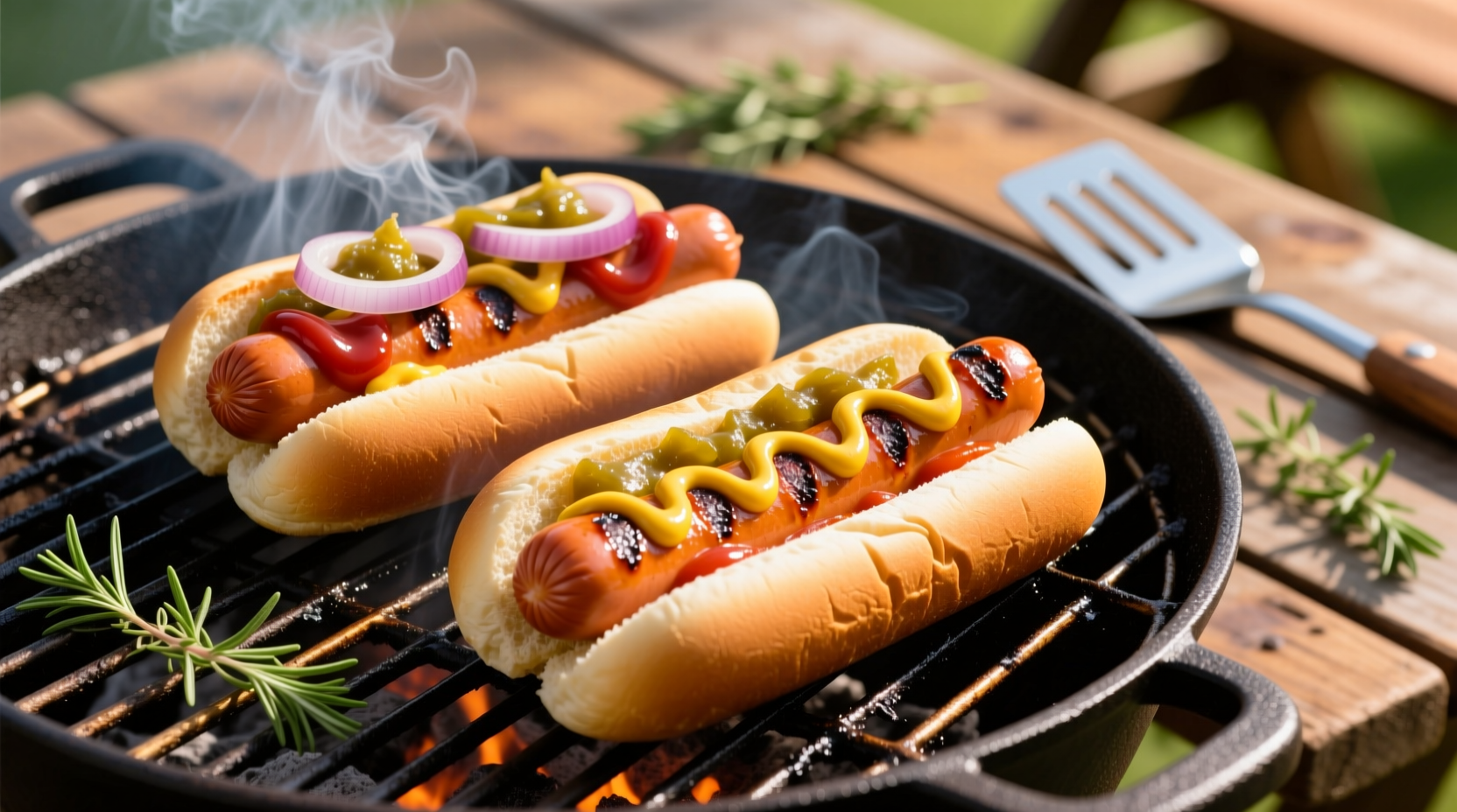how to cook hot dogs on the grill