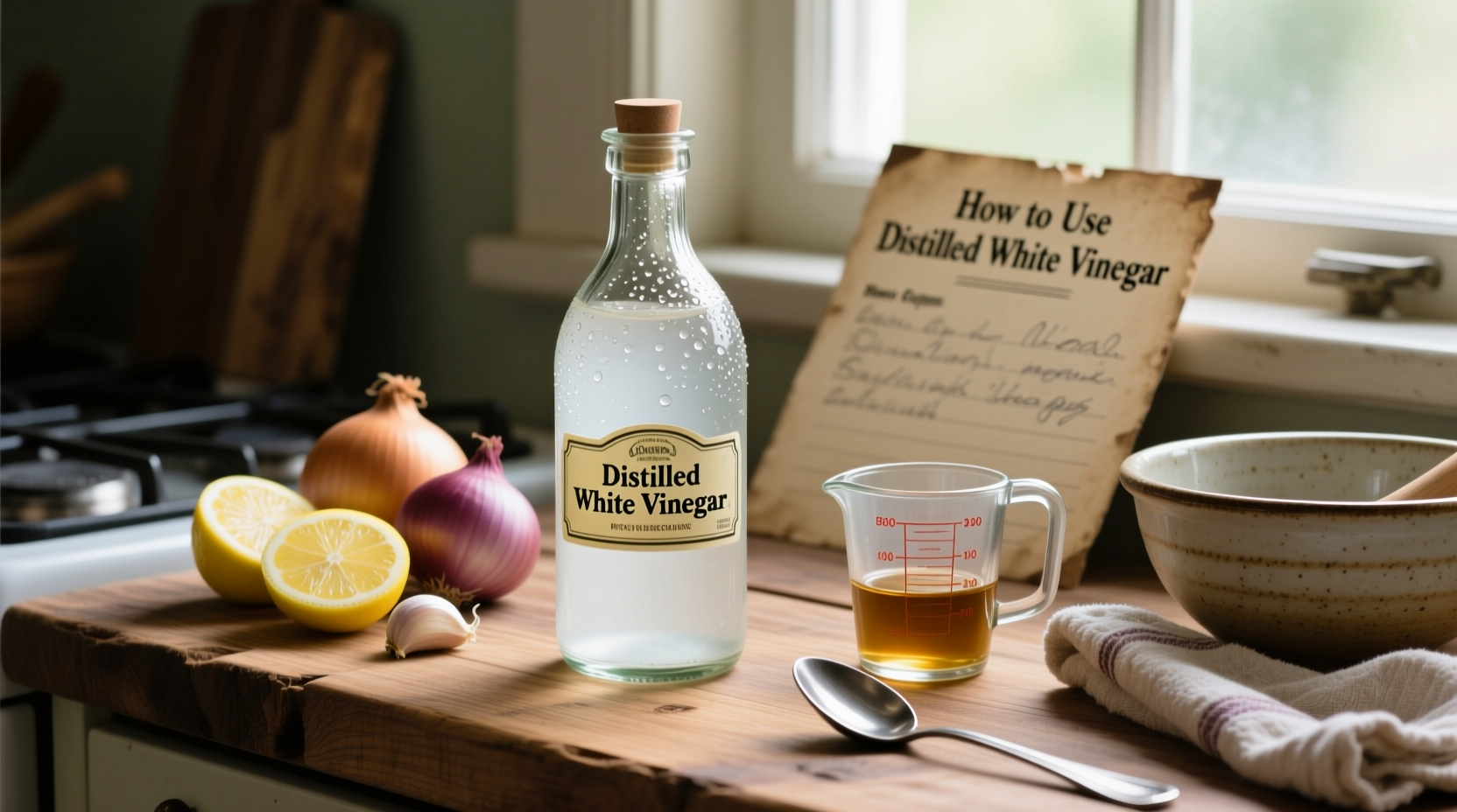 how to use distilled white vinegar