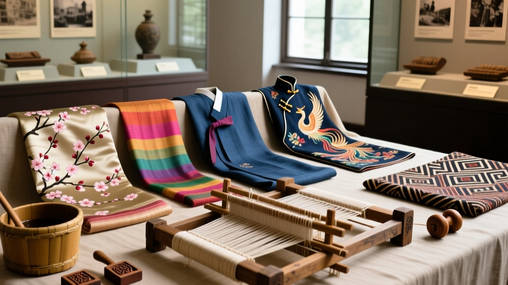 Thai Phasin Weaving Loom Techniques And Pattern Symbolism