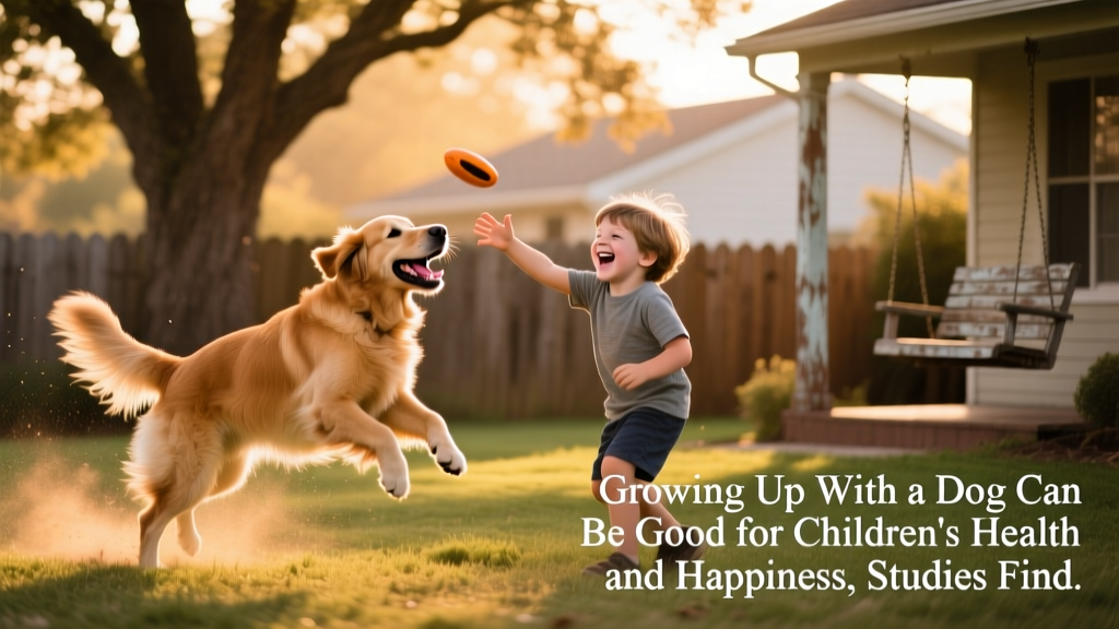 Growing Up With a Dog Can Can Be Good for Children's Health and Happiness, Studies Find